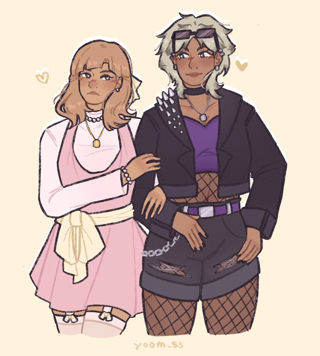 <a href="/smshrweek/">semishira week 2026</a> | #smshrwk26 | DAY 4/5: opposite/genderbent

No one is surprised also kinda a mix the opposite thing from day 4 cuz of their styles?
.
.
.
[ #shirabukenjiro #semieita #semishira #haikyuu #femkyuu ]