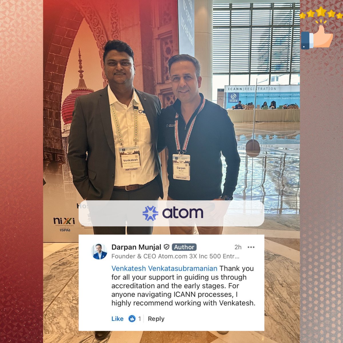 DotUP ICANN Accreditation Consultancy - Venkatesh tweet media