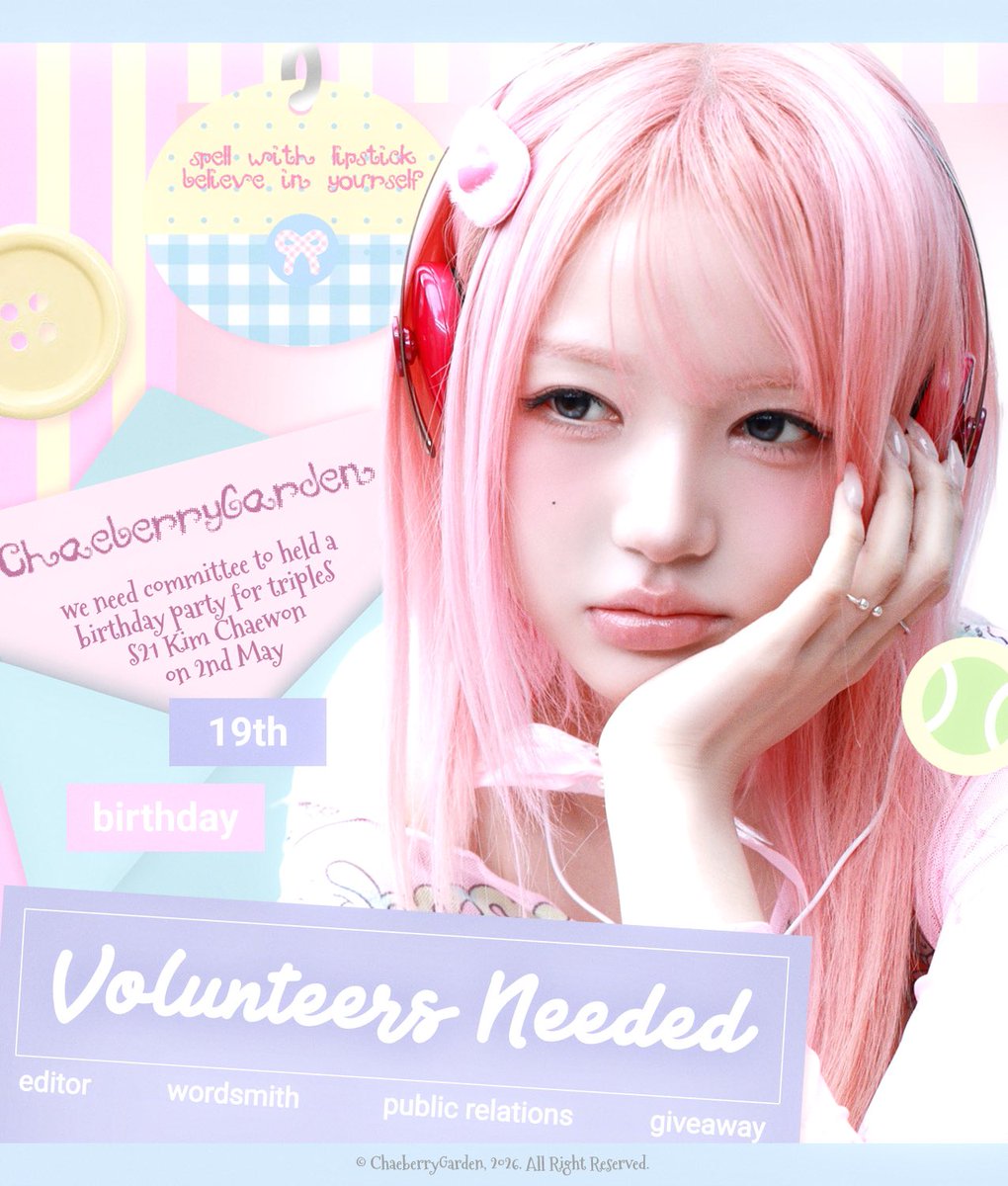 𖧧🎀 Chaewon’s little 딸기 garden! tweet media