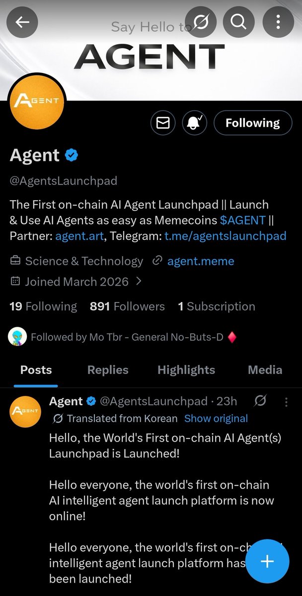 KryptoBabba1's tweet photo. @AgentsLaunchpad ✔️ DONE✔️ https://t.co/co5zcndeTc