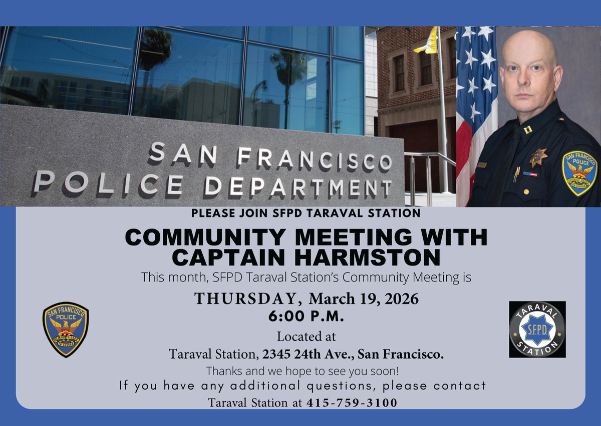 SFPD Taraval Station tweet media