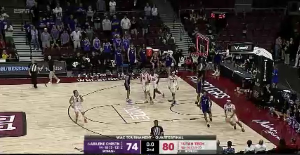 NCAAflash's tweet image. Utah Tech University -1 -113 💰vs Abilene Christian University - WAC Tournament - Quarterfinal - 🏀 #CBB #CollegeBasketball 🔪🔪🔪🦬🦬🦬🔥🔥🔥