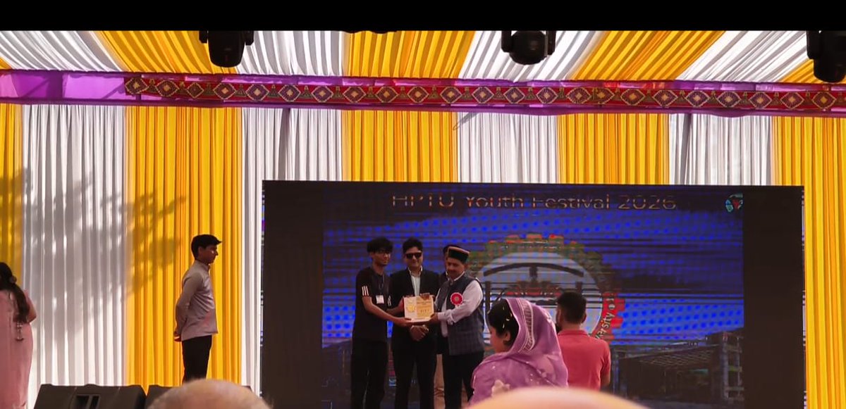 ghecbilaspur_hp's tweet photo. Proud moment for Government Hydro Engineering College at the Youth Fest hosted by HIET Shahpur. Abhay (1st Year, EE) secured 3rd place in Solo Performance – Bharatanatyam.Shagun (2nd Year, CSE) and Disha (1st Year, CSE) also represented GHEC at the fest
#GHEC #YouthFest https://t.co/VWaaOBy0Mr