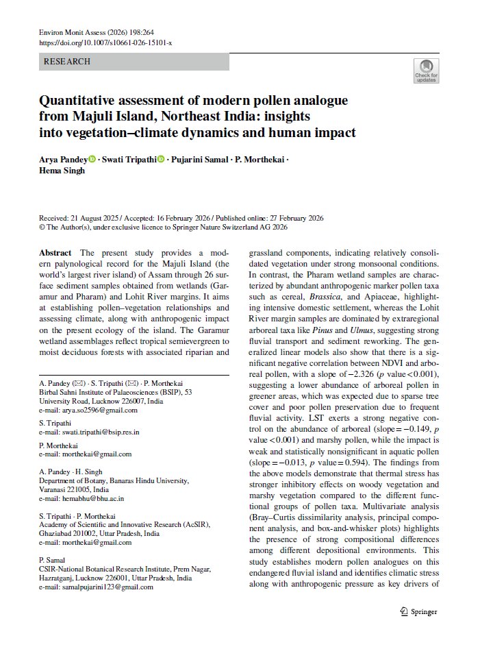 Birbal Sahni Institute of Palaeosciences tweet media