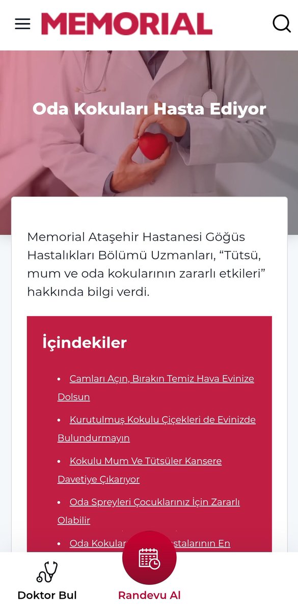 Oda Spreyleri Kanser Yapıyor 
#naftalin #paradiklorobenzen 
#formaldehit 
memorial.com.tr/saglik-rehberi…