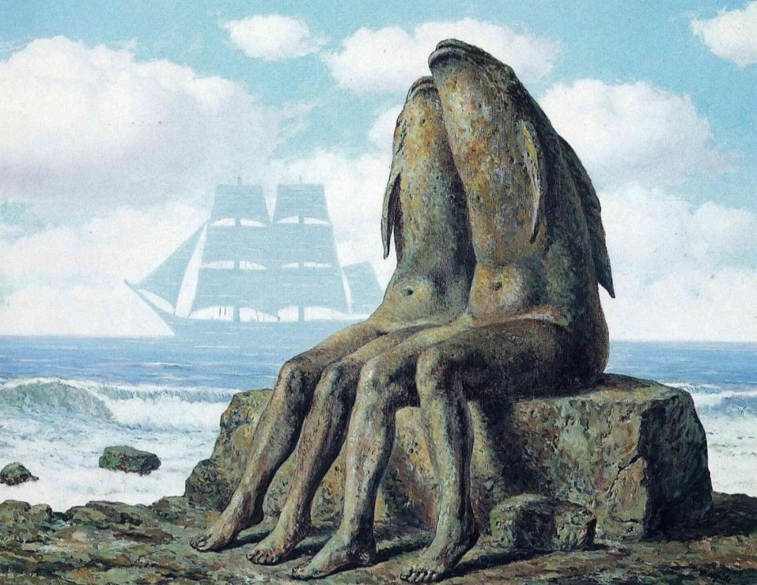 Ineya18's tweet photo. . 

Many people are blind from birth and don't notice until the real truth gouges their eyes out.

Jean Cocteau. "Les Enfants Terribles".

René Magritte https://t.co/bEJtMQFlgT