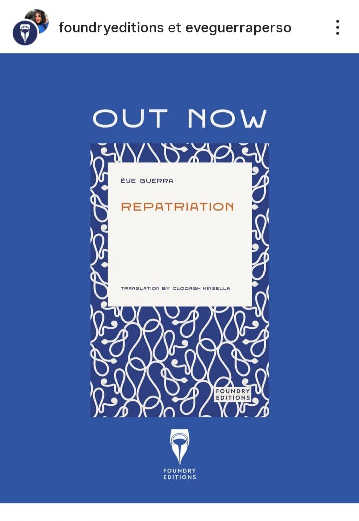 Eveanyways's tweet photo. Repatriation is out now.
Bon vent à mon fils anglais. https://t.co/bFku2Zef2h