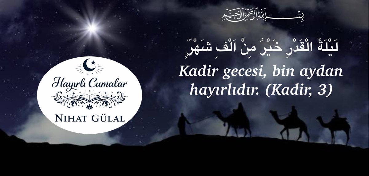 Rabbimiz bizleri Kadir Gecesi’nin rahmet ve bereketinden nasipdar eylesin. Âmin. #HayırlıRamazanlar #HayırlıCumalar 🌙🇹🇷🌹🤲