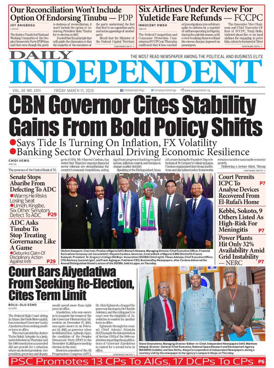 Independent Nigeria tweet media