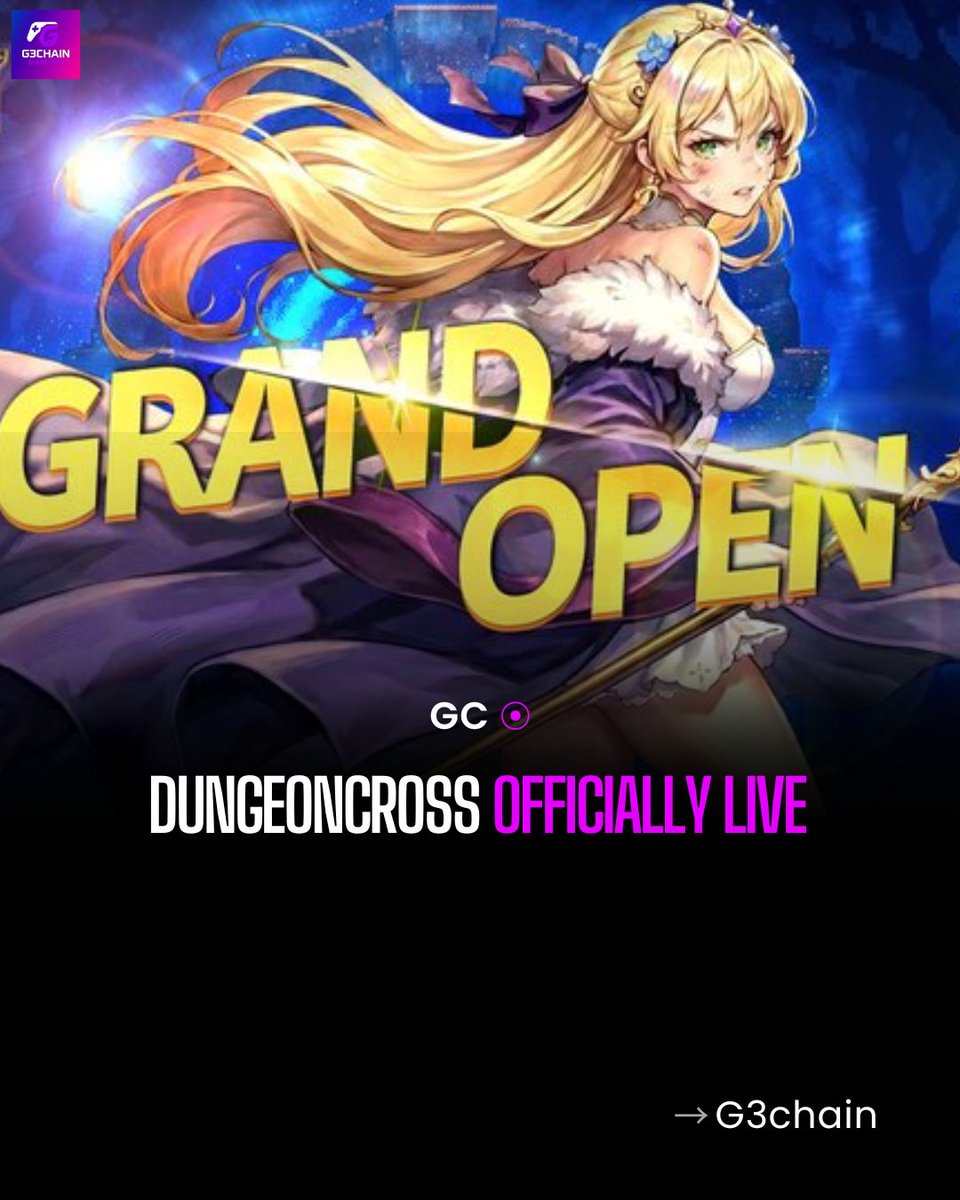 G3Chain_'s tweet photo. DungeonCross: Relic Hunter has officially launched. The gates are open and the hunt begins.

Enter a shattered world, gather allies, and push into the abyss.
Every dungeon cleared strengthens your legend.
Launch Time: March 10 — 02:00 AM (UTC) https://t.co/RRqyiVbyLF