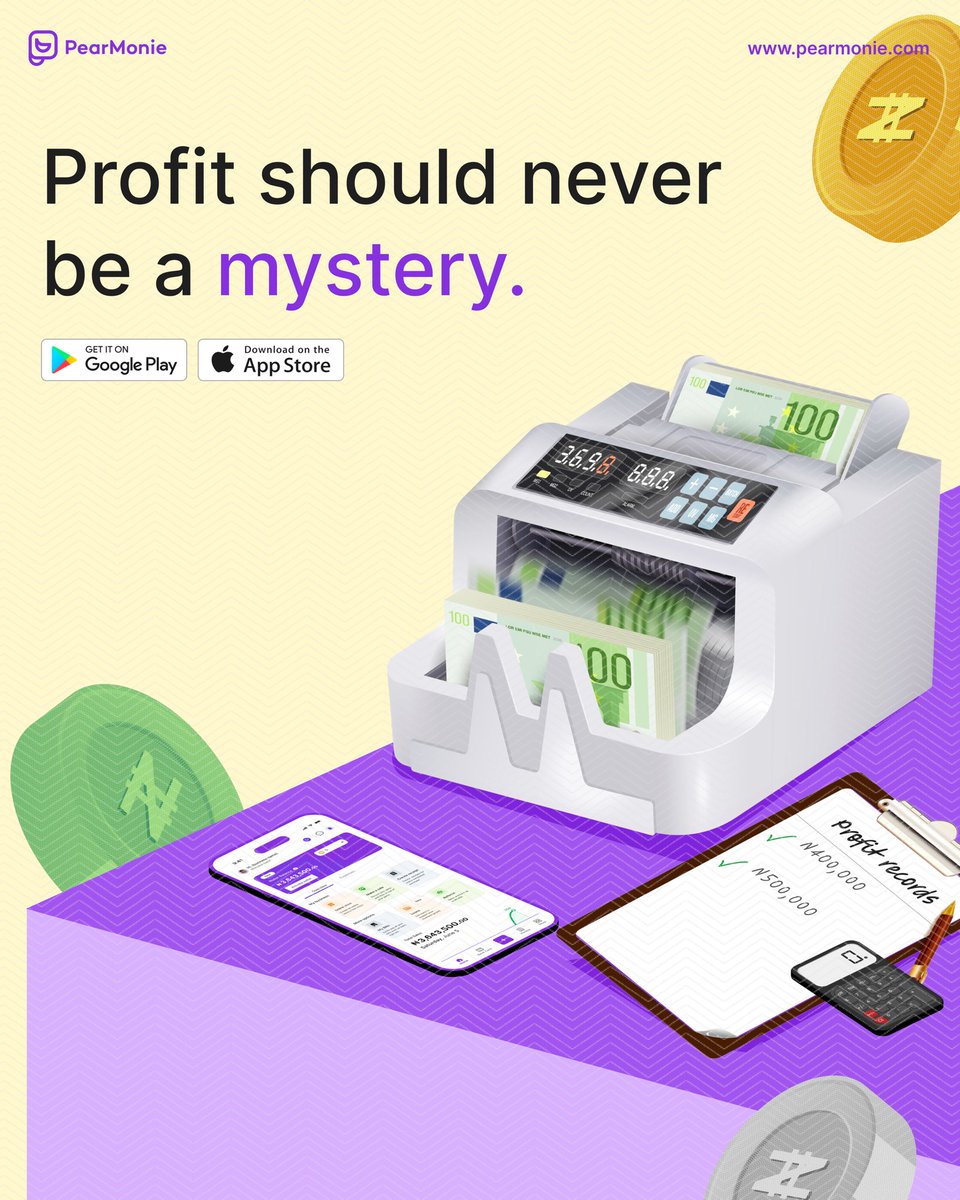 someone asked your weekly profit right now, would you know?

Without proper records, profit becomes a guess.
Update your sales and expenses regularly so your numbers stay clear. PearMonie helps
keep everything organized in one place 💜

#PearMonie #Pearmonieforbusiness