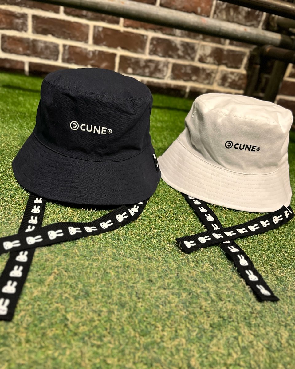 新品 CUNE リボン付きバケットハット