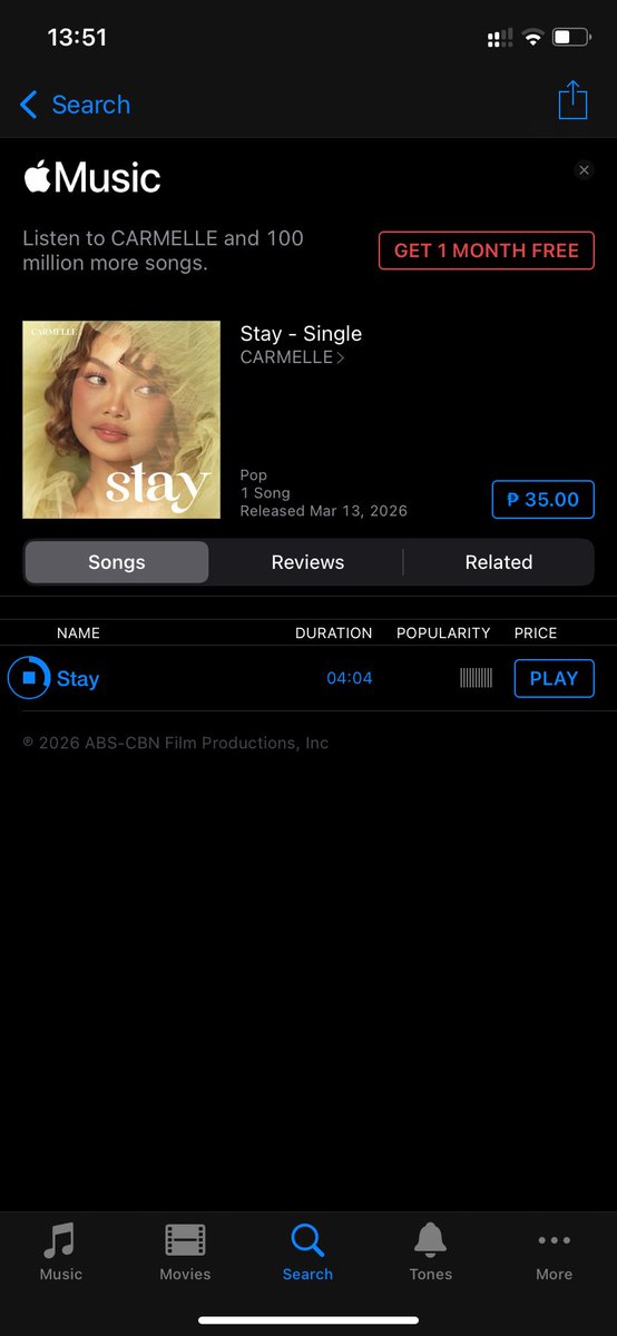 <a href="/starxmelle/">⟢</a> <a href="/carmelle_lite/">Carmelle Collado</a> Thank you so much po!! 💛💐

CARMELLE STAY OUT NOW
#CARMELLE1stSingle #CarmelleCollado