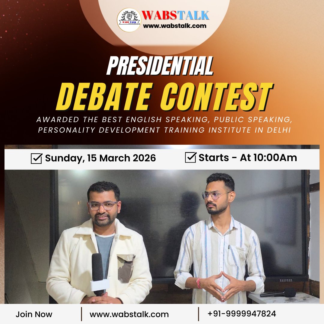 WabsTalk's tweet image. (Join: 9999947824) Announcement : Presidential Debate Contest On 15-3-26 By WabsTalk.

#Nothing4aSaleOnFlipkart #TrueWorship_EndsSuffering  #FridayFitness #BhoothBanglaTeaser #NothingPhone #OutKaro #StockTips #israelfatheroftalibanregime #israelí #shamelesspolitician