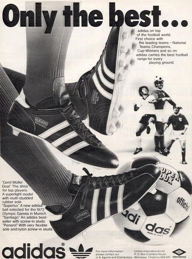 footballmemorys's tweet image. Advertisement for Adidas 

#Ads #Adidas #FootyBoots #Balls