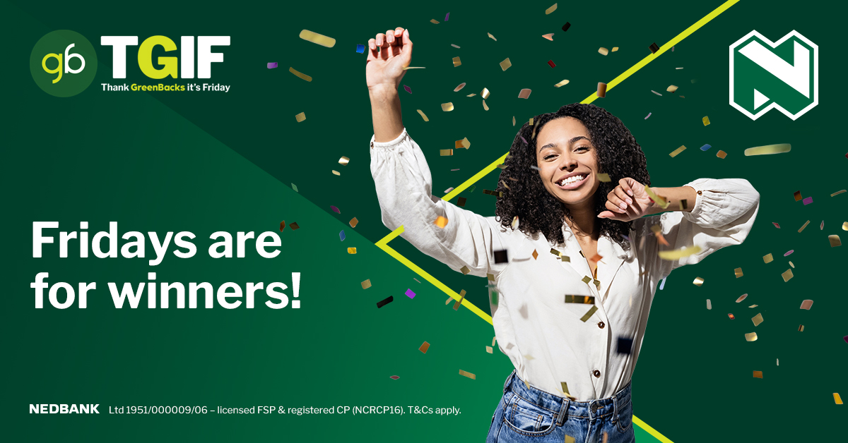 Complete the sentence: 'My Greenbacks help me ______.' 

Comment your answer using ThankGreenBacksItsFriday and you could win 1 of 15 vouchers worth R1 000 each. 💸 

T&amp;Cs apply.