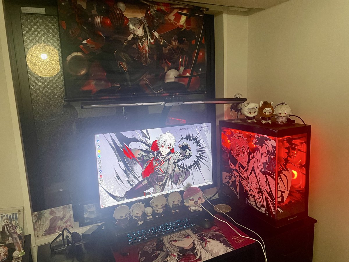 boukoharu0223's tweet photo. 初のゲーミングpc！
(初めてDLしたのはサイレントヒル2)
寝室の一角だけど、めちゃお気に入りです♡
 #葛葉PC買ったよ https://t.co/iYmJKzqsHt