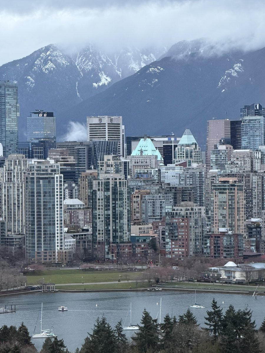 watching the city and mountains wake up