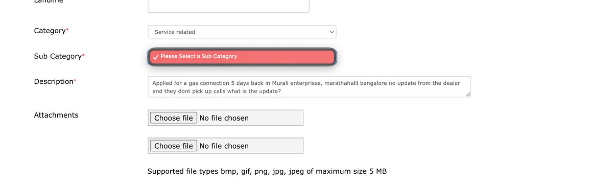 iridescent995's tweet photo. @HPCL and its platform is so pathetic and worthless that they don’t even let you complain in there portal. Portal is as slow as a tortoise and sub category never appears. 

This is the condition and customer service of #hpGas #lpgprice @PetroleumMin https://t.co/UB0wpVK26w