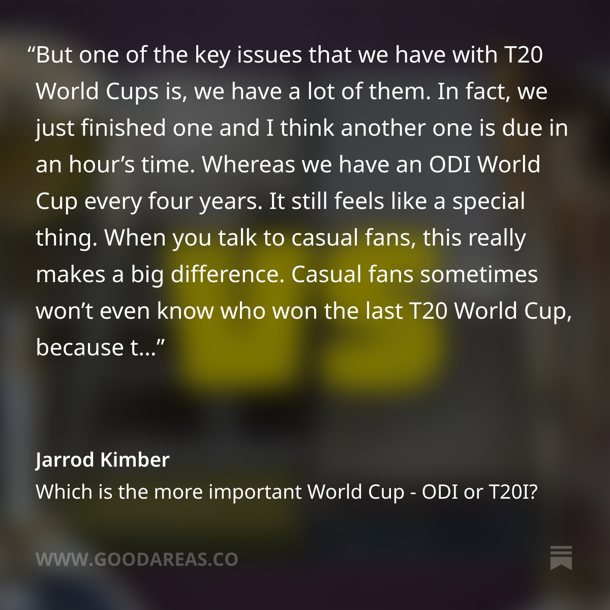 Jarrod Kimber tweet media