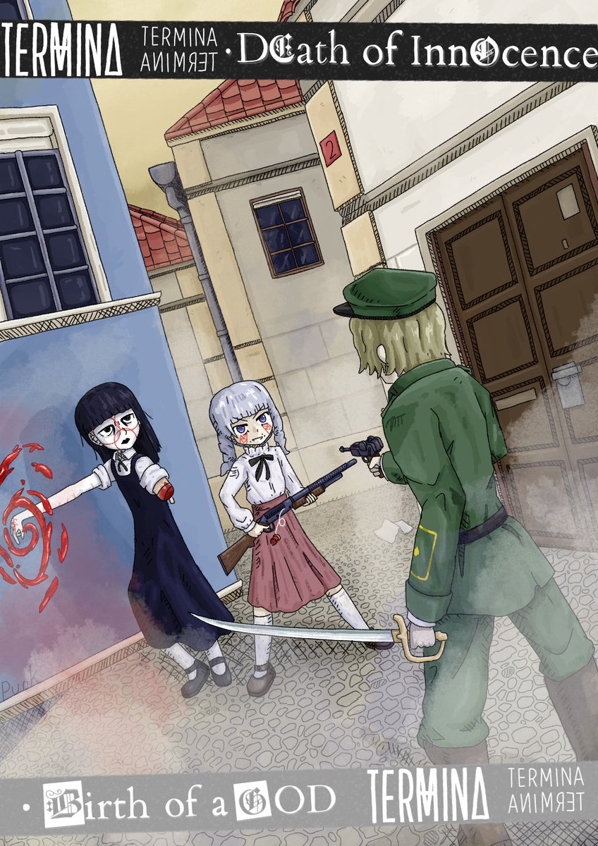 someonetookpunk's tweet photo. Fear &amp; Hunger 2 Termina artwork
Samarie and Marina going up against Pav

Reposting this with proper tagging, sorry for the repost.
#fearandhunger #funger https://t.co/yv4mBgwzGj