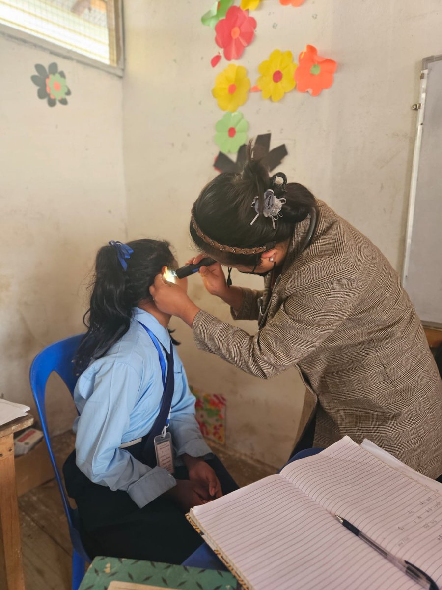 Pink Health Camp in celebration of District Girl child day in convergence with Mobile school health (RBSK) under health &amp; Family welfare was held on 12th march 2026 at two different schools GMS-B &amp; GPS Orchid ##wokha <a href="/MinistryWCD/">Ministry of WCD</a> <a href="/DC_Wokha/">Deputy Commissioner, Wokha</a>