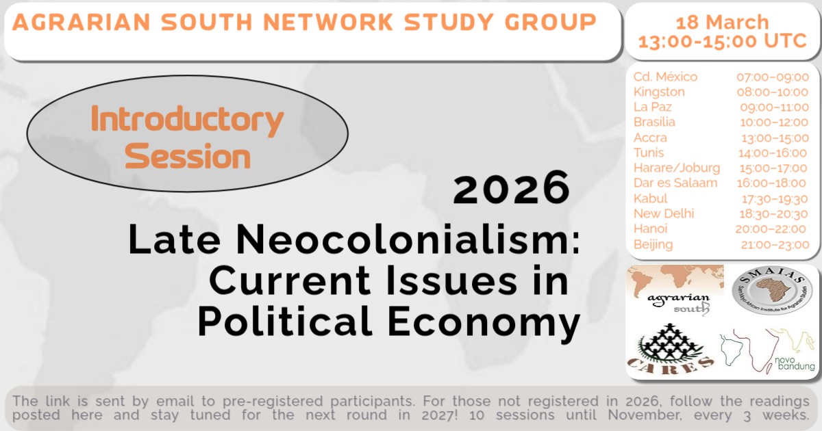 Sam Moyo African Institute for Agrarian Studies tweet media