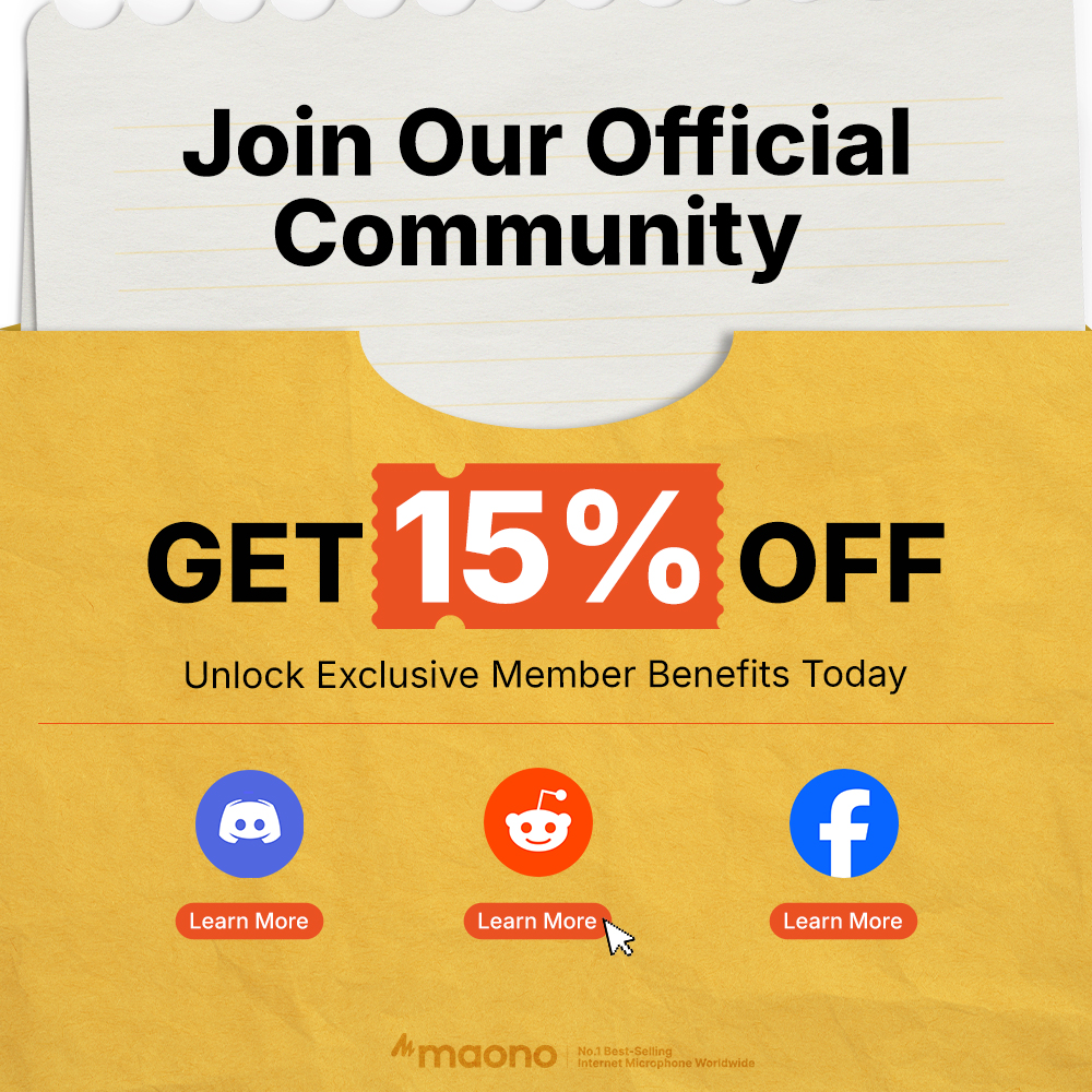Maono_Global's tweet photo. Creators deserve a space to connect. 🎙️

The Maono Community is now live!
A place where creators and audio enthusiasts can connect, exchange ideas, join community activities, earn rewards, and get support along the way.

Here’s what you can expect:
✨ 15% OFF when you join
✨ Product tips & after-sales support
✨ Community events & rewards
✨ Conversations with fellow creators

We're excited to build this community together and grow with creators around the world.

Join the community here:
📌 Reddit: https://t.co/cBfPeTv1aq

📌 Discord: https://t.co/s4tlcxzi08

📌 Facebook Group: https://t.co/tmlgvvHstM

#maono #maonocommunity #contentcreator