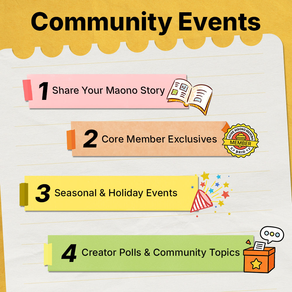 Maono_Global's tweet photo. Creators deserve a space to connect. 🎙️

The Maono Community is now live!
A place where creators and audio enthusiasts can connect, exchange ideas, join community activities, earn rewards, and get support along the way.

Here’s what you can expect:
✨ 15% OFF when you join
✨ Product tips & after-sales support
✨ Community events & rewards
✨ Conversations with fellow creators

We're excited to build this community together and grow with creators around the world.

Join the community here:
📌 Reddit: https://t.co/cBfPeTv1aq

📌 Discord: https://t.co/s4tlcxzi08

📌 Facebook Group: https://t.co/tmlgvvHstM

#maono #maonocommunity #contentcreator