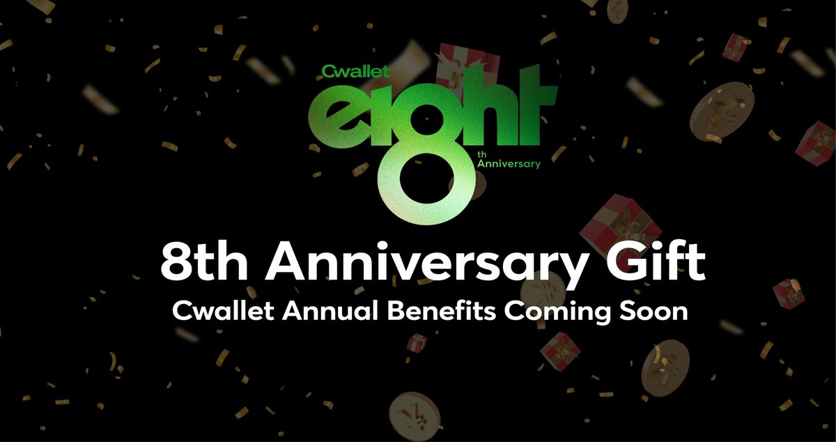 Cwallet 8th Anniversary is coming.

A full-scale celebration is about to begin — multiple campaigns, rolling surprises, and new drops along the way.

More details soon. Stay tuned.
#Cwallet #TRADEWITHCWALLET #Cwallet8year