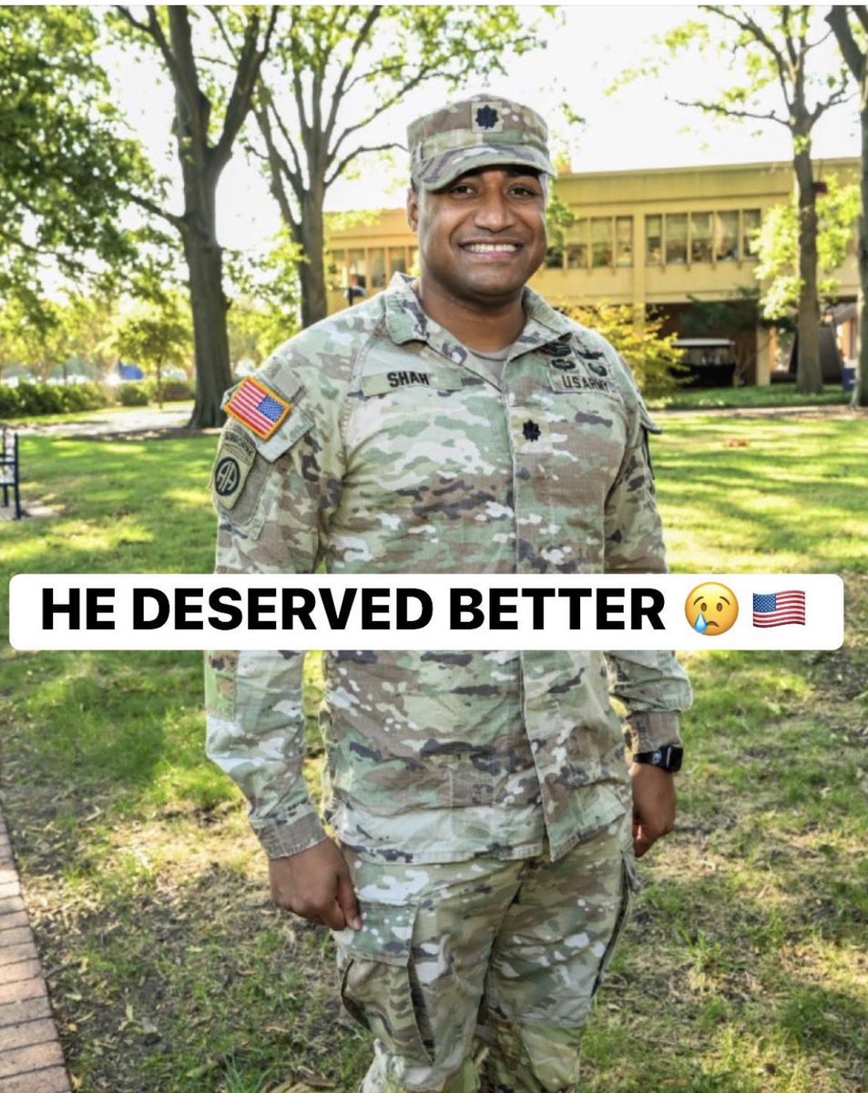 Everyone should be so angry right now.

A good American was killed today because America did not deport an ISIS terrorist.

Please share the legacy of Lt. Col. Brandon Shah.

Brandon was killed today — the victim of the terrorist attack at Old Dominion University. Brandon was a