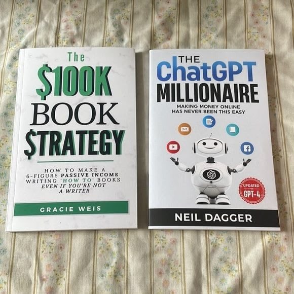 itsluckey's tweet photo. 📚 Passive Income Book Vault 📚

⚡ Unlock ChatGPT secrets with The ChatGPT Millionaire  
⚡ Turn simple “how-to” guides into $100K with The $100K Book $trategy  
⚡ Your shortcut to online income mastery

Free for today.

Just:
•Like &amp; RT
•Reply "AI "
•Follow Me: @itsluckey https://t.co/FLDyLzAVM9