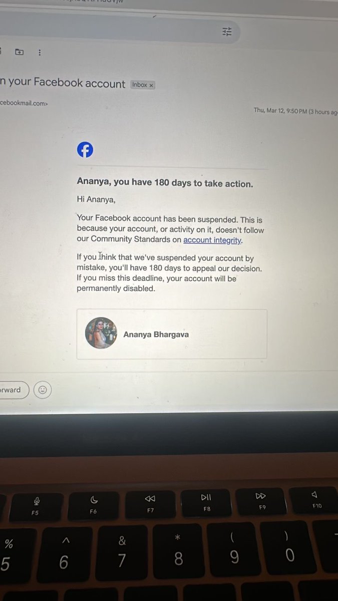 Devansh2307's tweet photo. Hey My sister’s Facebook ID has been permanently disabled and Idk why it has been disabled when  she wasn’t doing anything against the community guidelines.
Please I want a solution as soon as possible
@Meta @AIatMeta @DesignatMeta @_chriscox https://t.co/P5HgE2Tir7