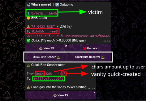 🐍🐍 We have got a new tool that makes it 10x, even 100x easier and crazier to keep dusting and keep making profits 

QuickBite is literally one simple click away from the easiest $70K usd, you can check the results in our channel haha

Also got active support! 😁