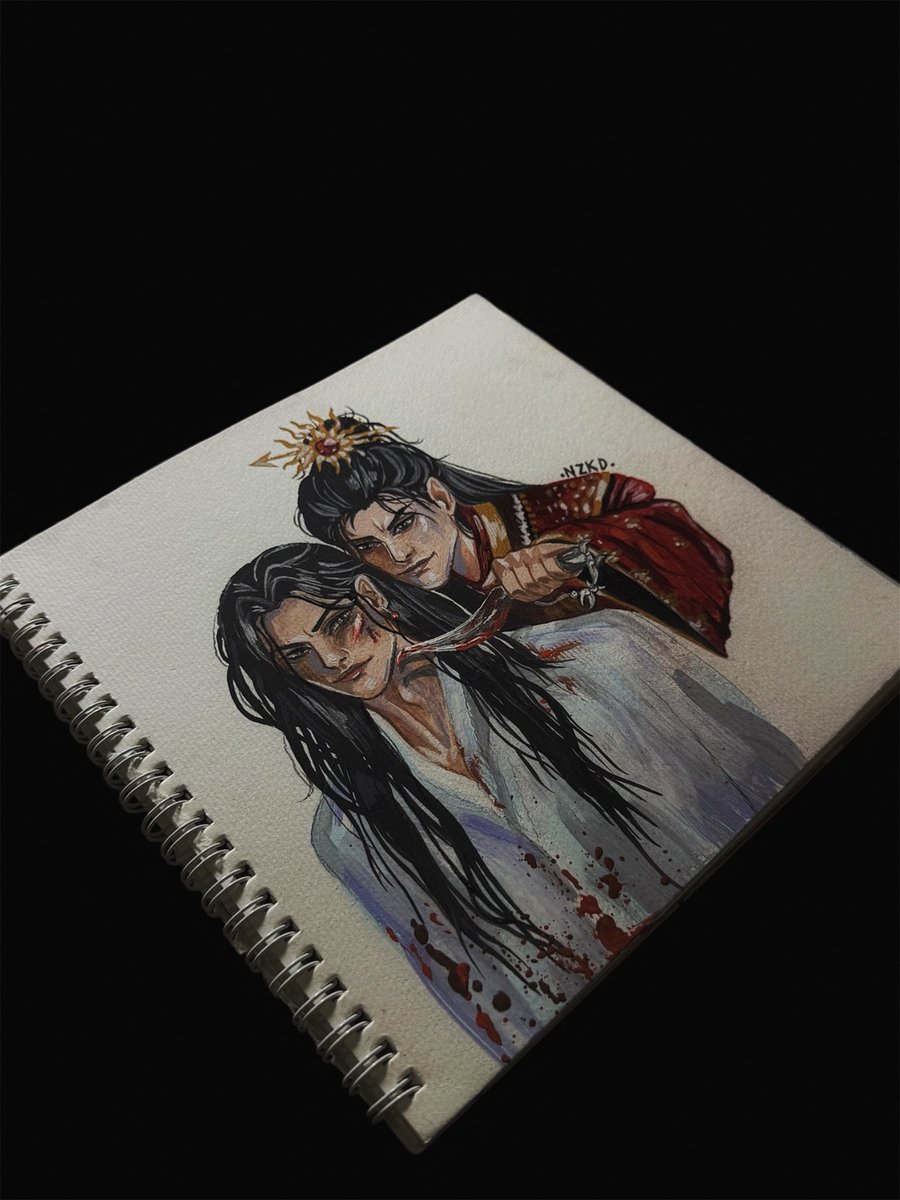 eeerly___'s tweet photo. #TheHuskyandHisWhiteCatShizun #эрха #哈和他的白猫师尊

рисовать акварелью - это отдыхать 
￼ https://t.co/qZPNglxg5T