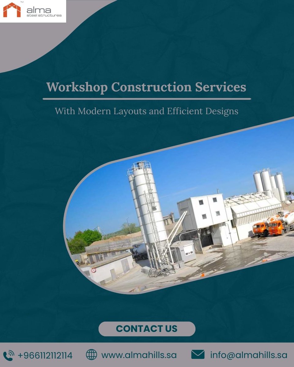 Alma__Steel's tweet photo. Build the workshop of your dreams with modern layouts and efficient designs
Our expert construction services provide high-quality steel structures tailored to your needs.
🌐 Visit: https://t.co/P89o7oLPZg
#WorkshopConstruction #SteelStructures #EfficientDesign #ModernLayouts https://t.co/N0mL4sOYA7