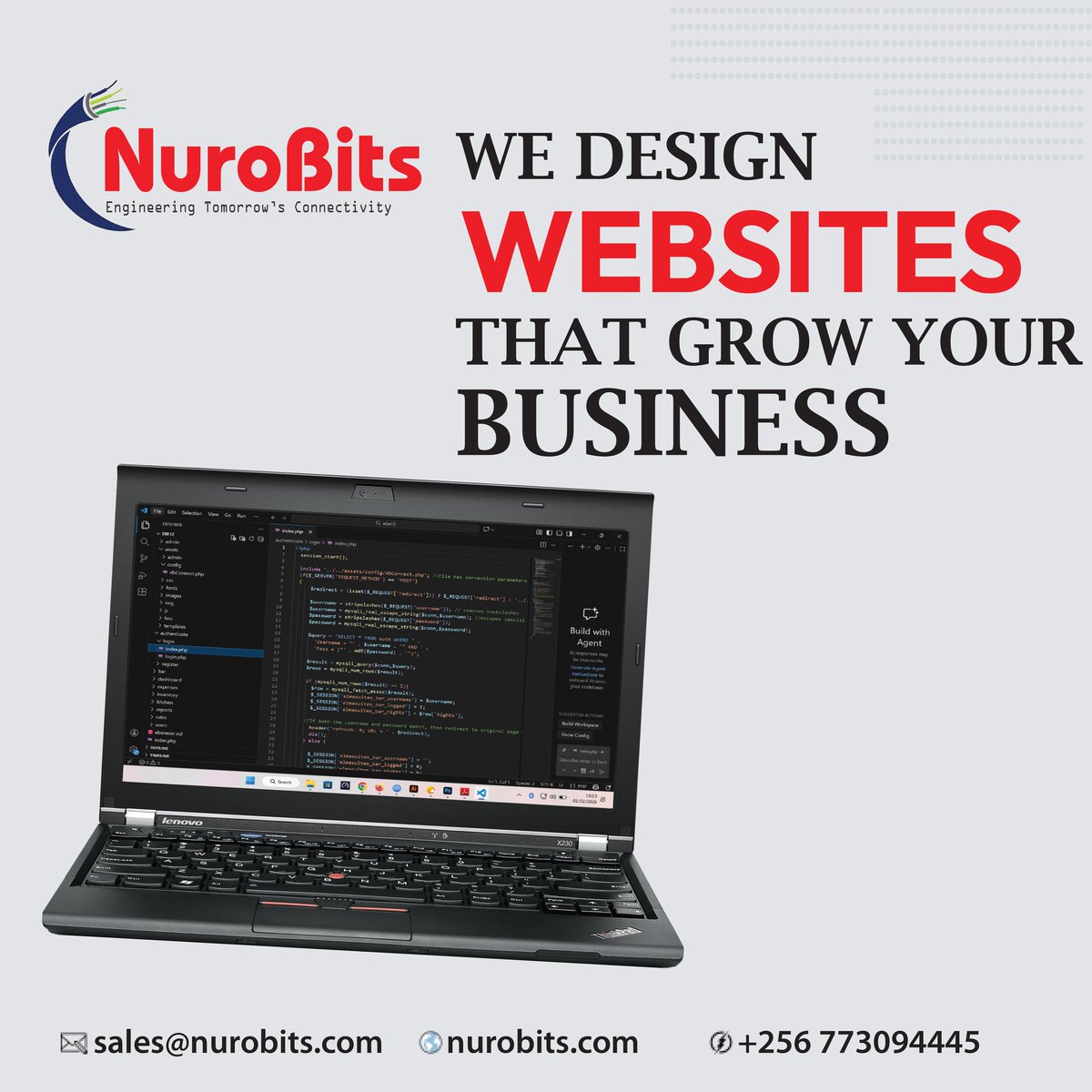 nurobits's tweet photo. We design websites that help your business grow
Talk to us today, and let's see how we can achieve this together 
#nurobits #websites #BusinessToday #uox https://t.co/dTCgKpJKdU