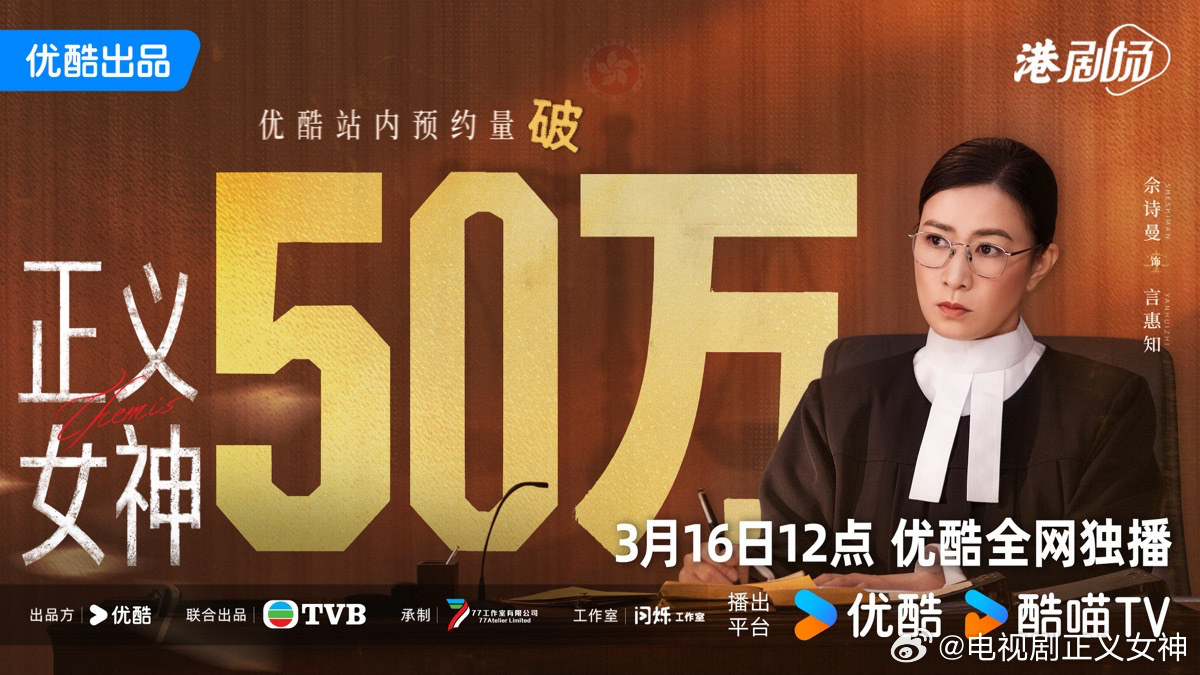 FKShi's tweet photo. ✅
Hongkong TV Series 正义女神 / Zheng Yi Nv Shen / Themis, got 500K reservations & confirm to broadcast on YOUKU start from 16 March 2026.
Cast: #CharmaineSheh #PatrickTam #AliceChan #KalokChow #BenzHui #MarkMa #JomanChiang #JoeyThye #TelfordWong etc
13/03/26 https://t.co/Zj9MINuU1t