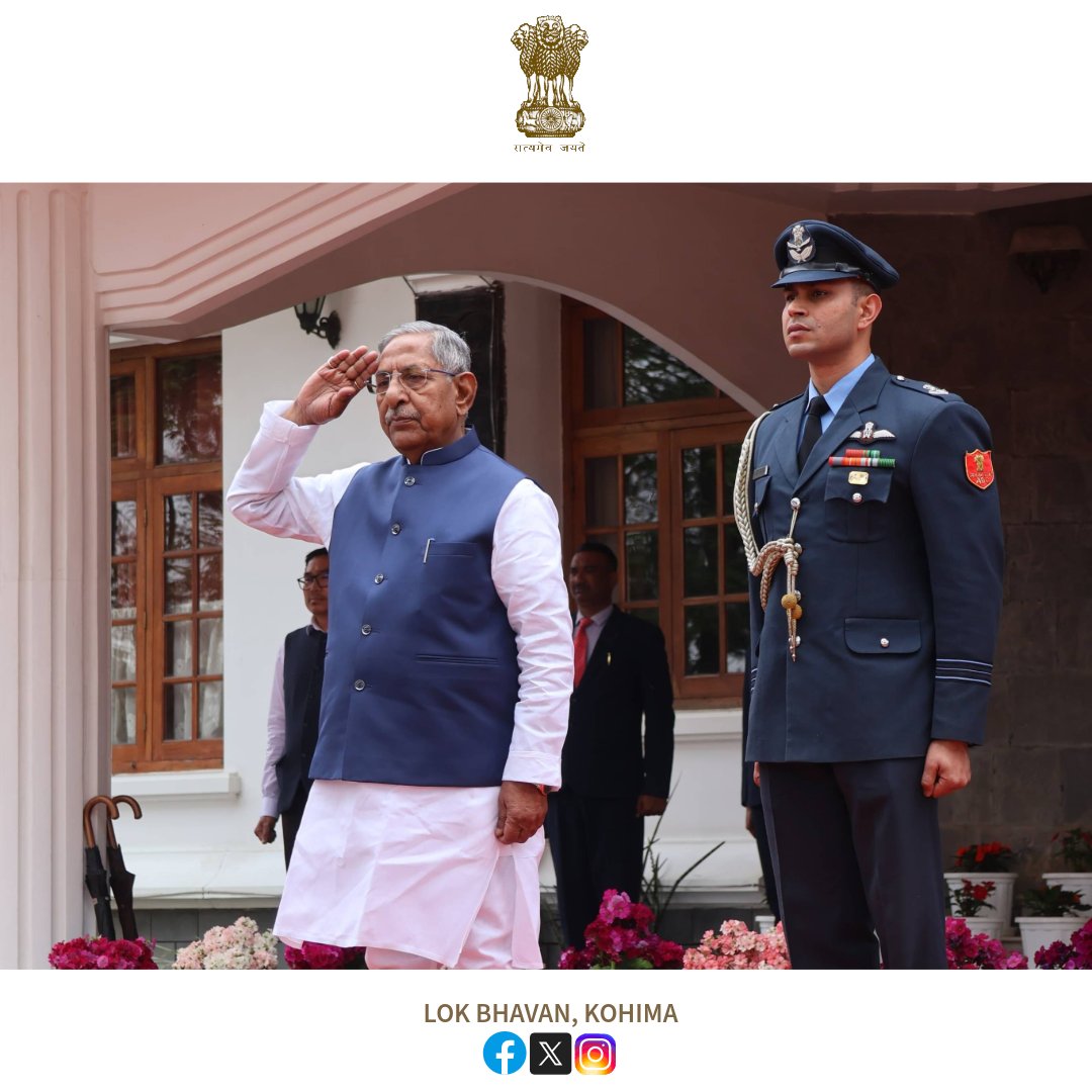 LokBhavanKohima's tweet photo. The Swearing-in Ceremony of Shri Nand Kishore Yadav as the Governor of Nagaland was held today at Dr. Imkongliba Ao Hall, Lok Bhavan, Kohima.
The swearing in ceremony was administered by the Hon’ble Chief Justice of the Gauhati High Court, Ashutosh Kumar, attended by Chief Minister, Dr. @Neiphiu_Rio and his Colleagues, dignitaries, officials, and invited guests.