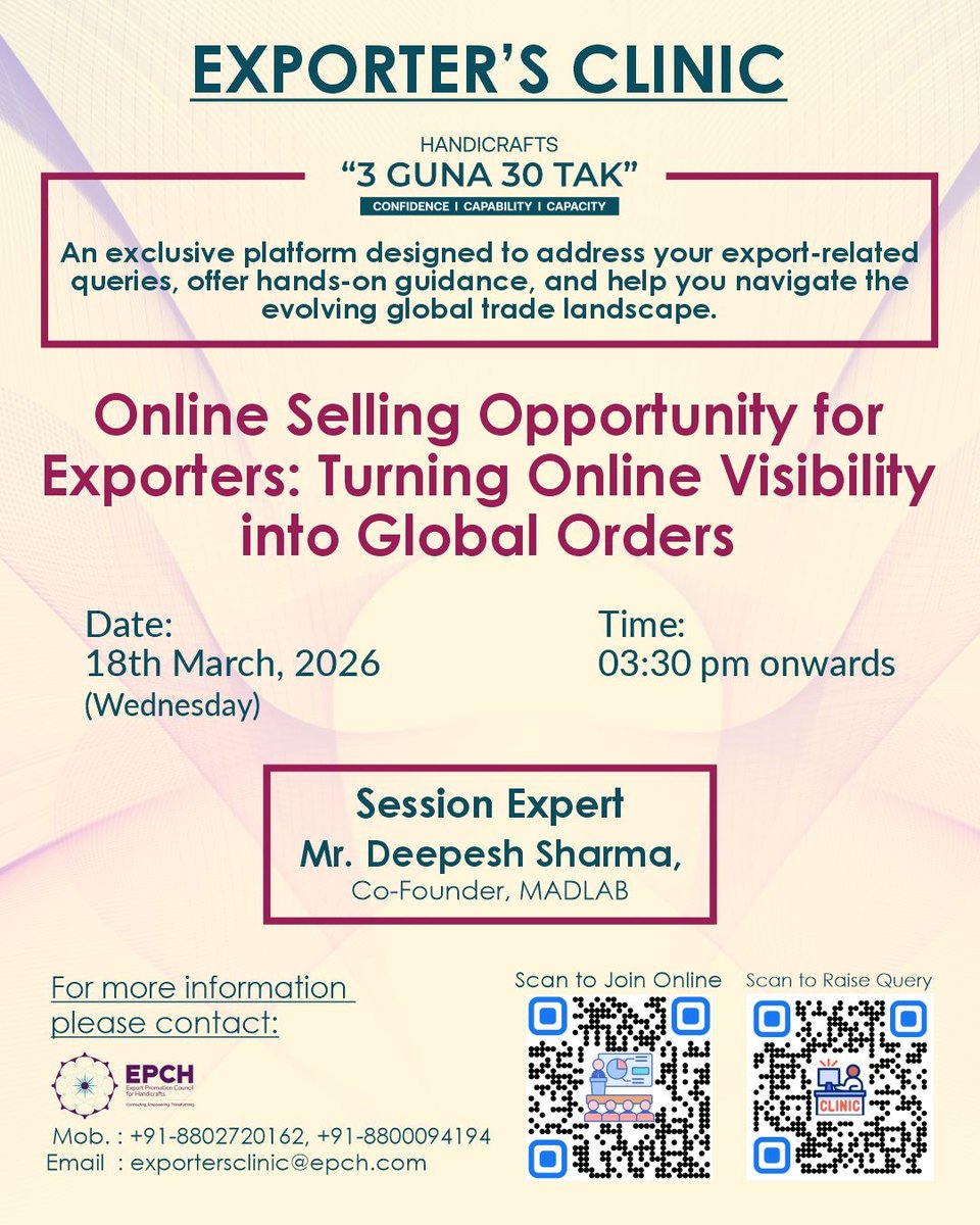 Export Promotion Council for Handicrafts tweet media