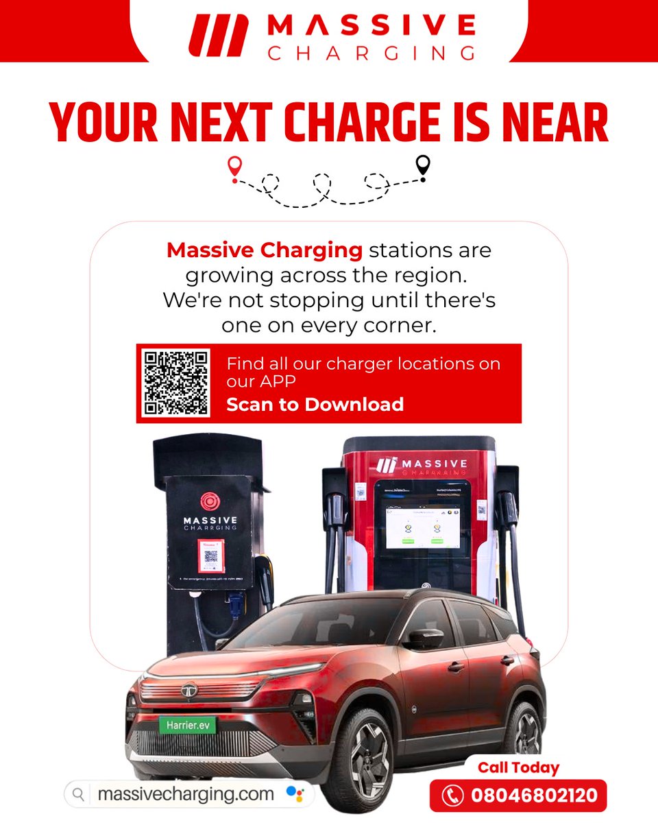 1C_EV_Charging's tweet image. Your next charge is near ⚡

Massive Charging stations are expanding every week.
No detours. No searching. Just plug in &amp;amp; go.

📍 Drop your city below — where should we come next?

#MassiveCharging #EVCharging #EVNetwork