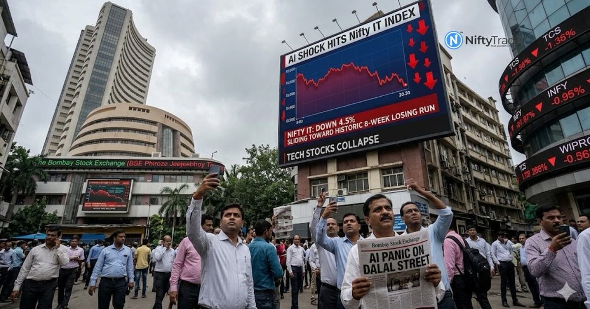 niftytraderin's tweet image. AI vs IT Outsourcing: Why Nifty IT Index Is Heading Toward Its Longest Losing Streak
Read More: niftytrader.in/markets/nifty-…  
#Niftytrader #IT #Outsourcing #NiftyIT #AI