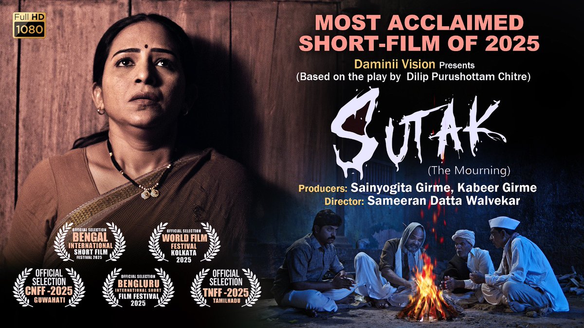 sameeranw's tweet photo. "SUTAK_ THE mourning" short film_ Thanks to one lac viewers on YouTube! Please watch if you have not watched!
https://t.co/6pEvjtjLSj https://t.co/Bqa1UKpW1L