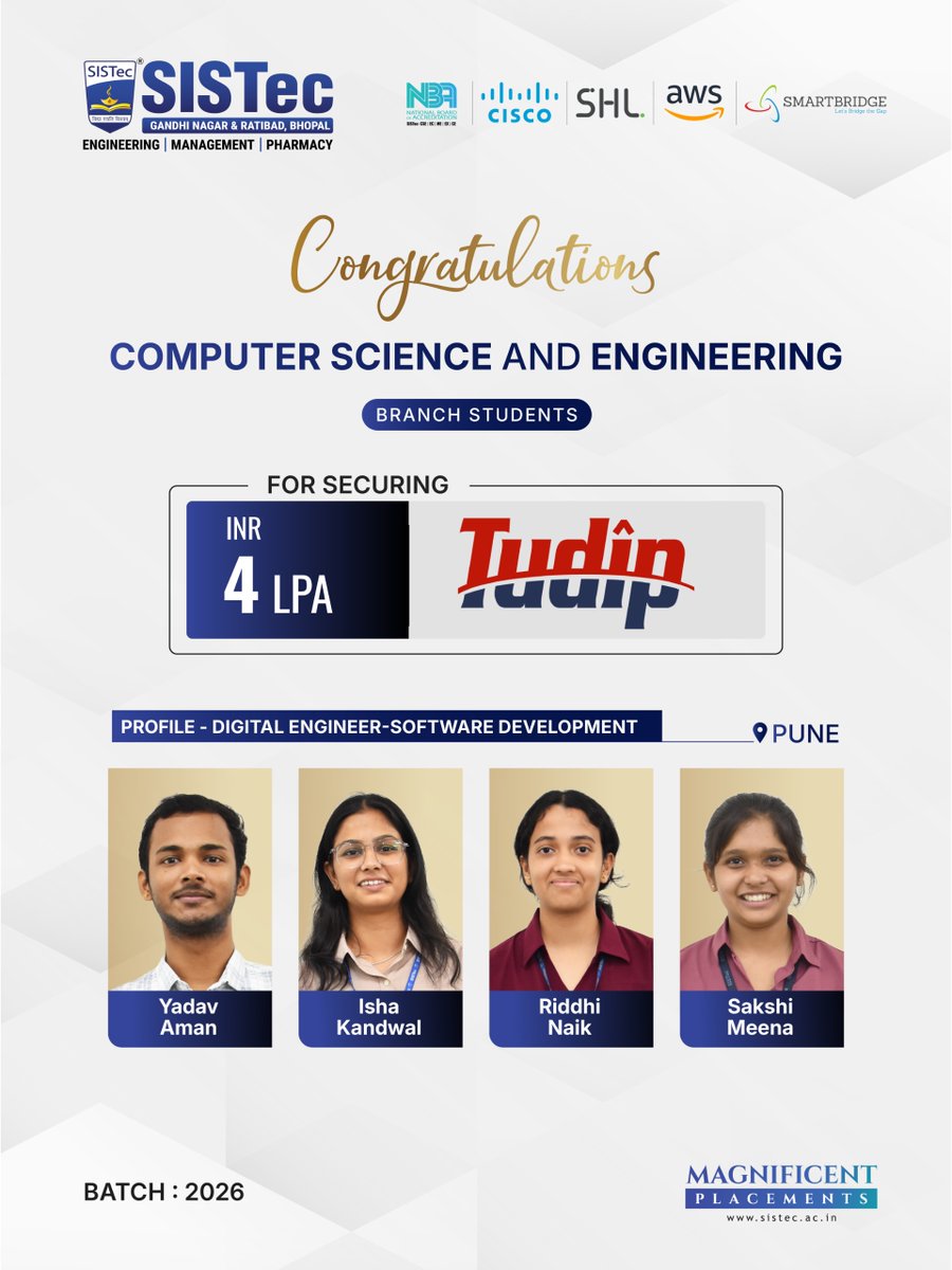 SISTec-Sagar Group of Institutions tweet media