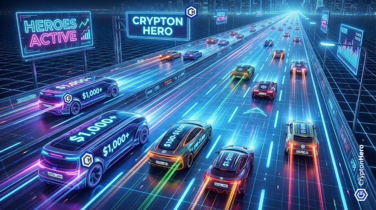 crypton_hero's tweet photo. $43,975 in CHT transactions.
Every transaction = A vehicle on the highway.
Heroes driving the network.
More traffic = More momentum.
Join the highway: https://t.co/gosMmyedff
#TransactionFlow #NetworkEffect #CHT #Momentum https://t.co/Ha8WCvG9tX