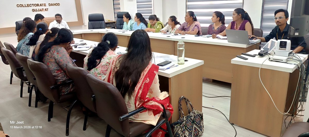 #ICDS #Dahod  માન.કલેક્ટર સાહેબશ્રીના અધ્યક્ષ સ્થાને DLMRC રિવ્યૂ મિટિંગ યોજાઈ.બેઠકમાં સી.ડી.પી.ઓ શ્રી તમામ હાજર રહ્યા હતા.જિલ્લા સ્તરે અમલમાં રહેલી વિવિધ વિકાસલક્ષી યોજનાઓની પ્રગતિની સમીક્ષા કરી જરૂરી માર્ગદર્શન આપવામાં આવ્યું. <a href="/PMOIndia/">PMO India</a> <a href="/CMOGuj/">CMO Gujarat</a>
 <a href="/SecWCDGujarat/">Secretary WCD Gujarat</a> <a href="/Rakesh_gujIAS/">Rakesh Shankar</a>