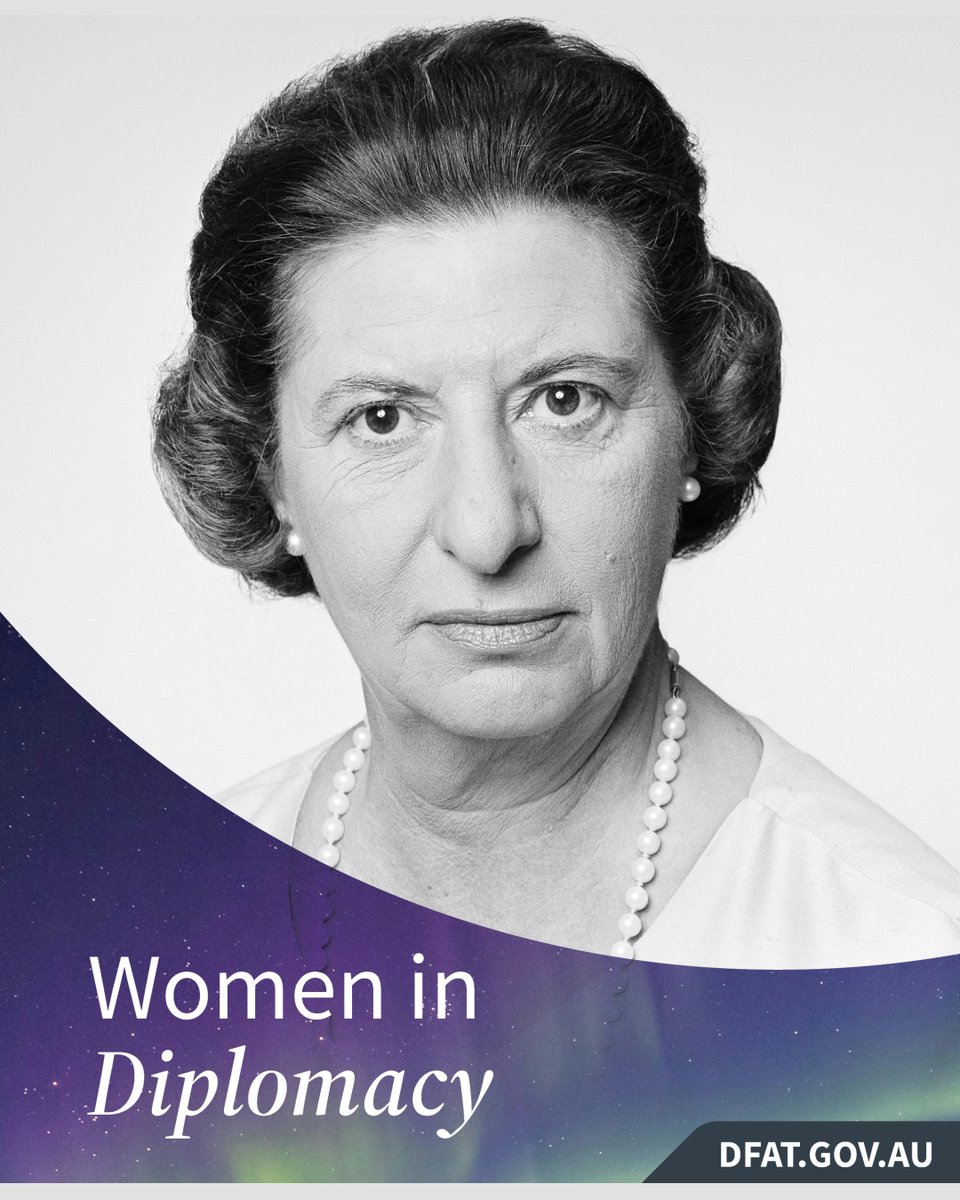 AusOfficeTPE's tweet image. For the month of #IWD2026 and Women’s History Month, we acknowledge our #female #diplomats. #DYK Ruth Dobson (1918–1989) was a leader in #Australian #diplomacy and a pioneer for #women in the #foreign service. 
@dfat