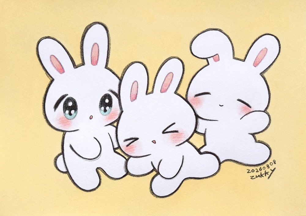 「今週の落書き A5(210×148mm) 水彩紙、透明水彩、色鉛筆、修正ペン」|zukkyのイラスト