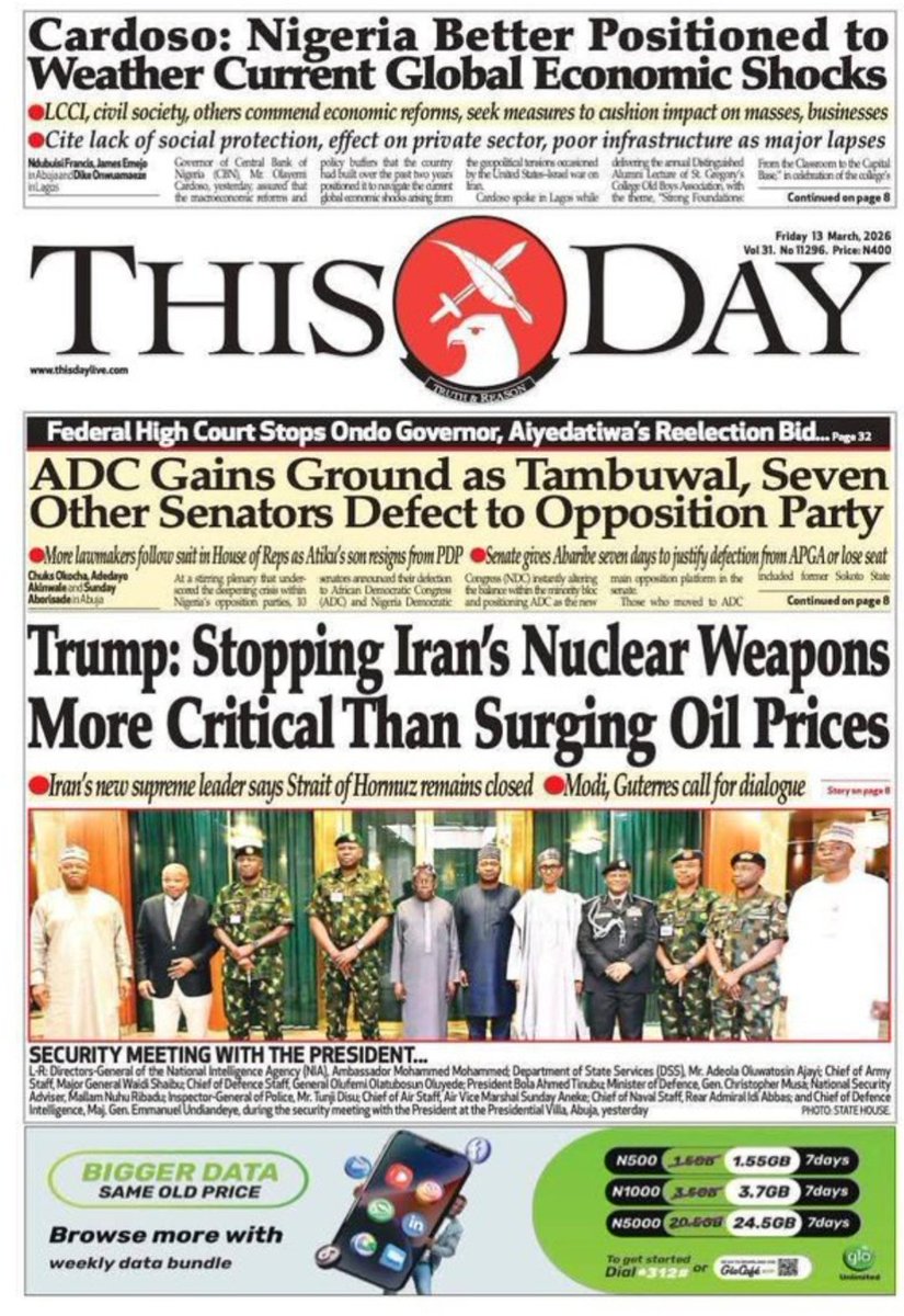 tolaogunnubi's tweet photo. #Headlines #Nigeria #Abuja VeryDarkMan Tonto Dikeh Atiku Sanwo-Olu Fabregas Samuel Perry Sango-Ota Ogun State Friday #BreakingNeww #GloRouter Ramadan Lagos King Mitchy Cameroonian Ooni of Ife Shatta Wale Strait of Hormuz President Tinubu Iran Trump https://t.co/QQxkWO36sW