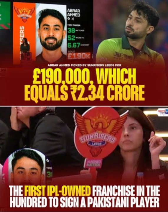 UnfilteredMemeZ's tweet photo. Disappointing to see Sunrisers Leeds  prioritize a Pakistan player over Indian sentiments. 🇮🇳  Signing Abrar Ahmed feels like a step back for those of us who believe in standing firm. 👎
#SunrisersLeeds #ShameOnSRL #CricketPolitics #CountryFirst #TheHundred https://t.co/JxCqQMMUNs